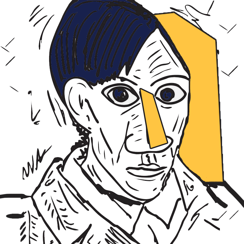 Autoportrait. Pablo Picasso. Автопортрет. Пабло Пикассо. Владислав Уцеховский. Контакты. Vladislav Utsekhovsky. Contacts